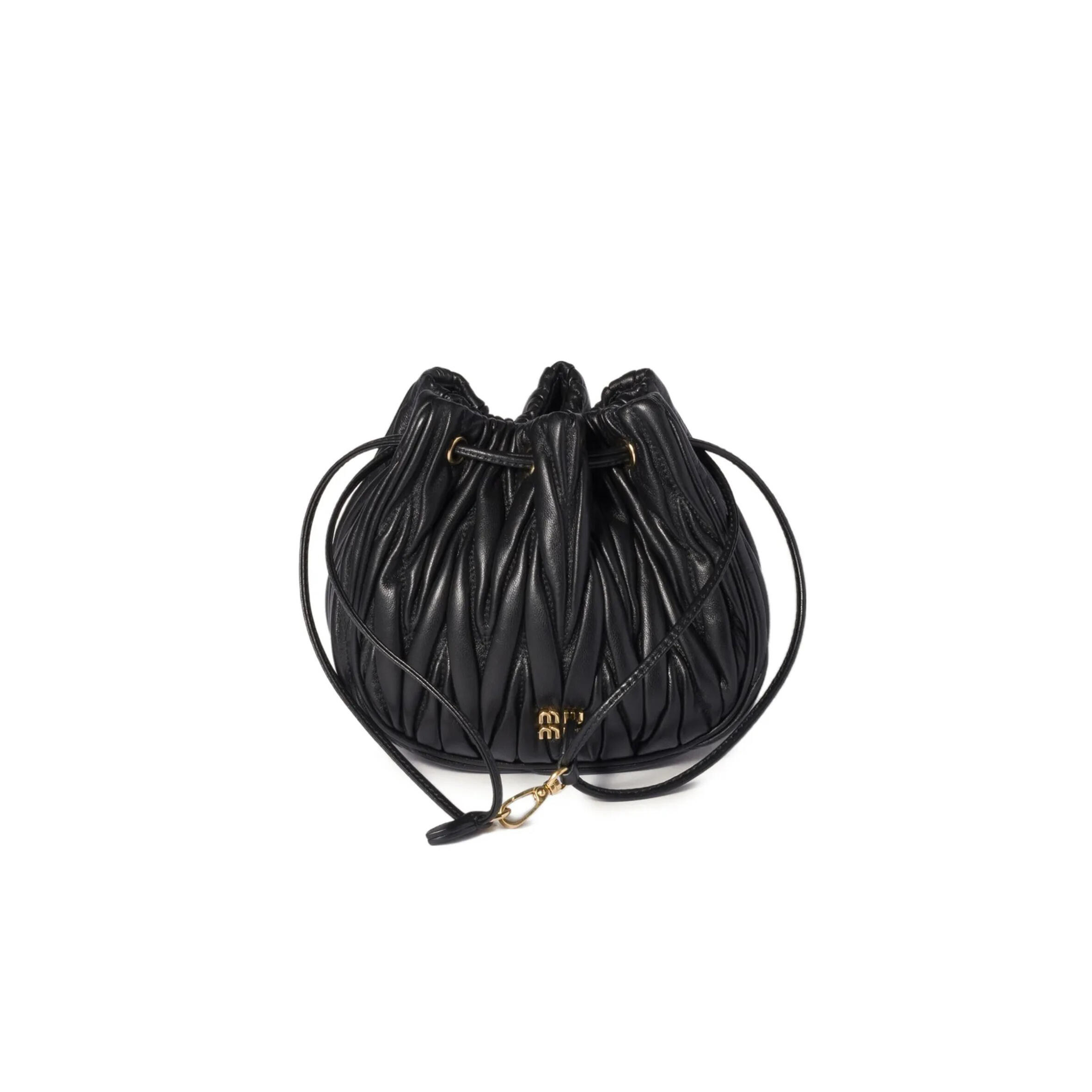 MIU MIU MATELASSÉ NAPPA LEATHER POUCH 5ND022 (16*14*7.5cm)